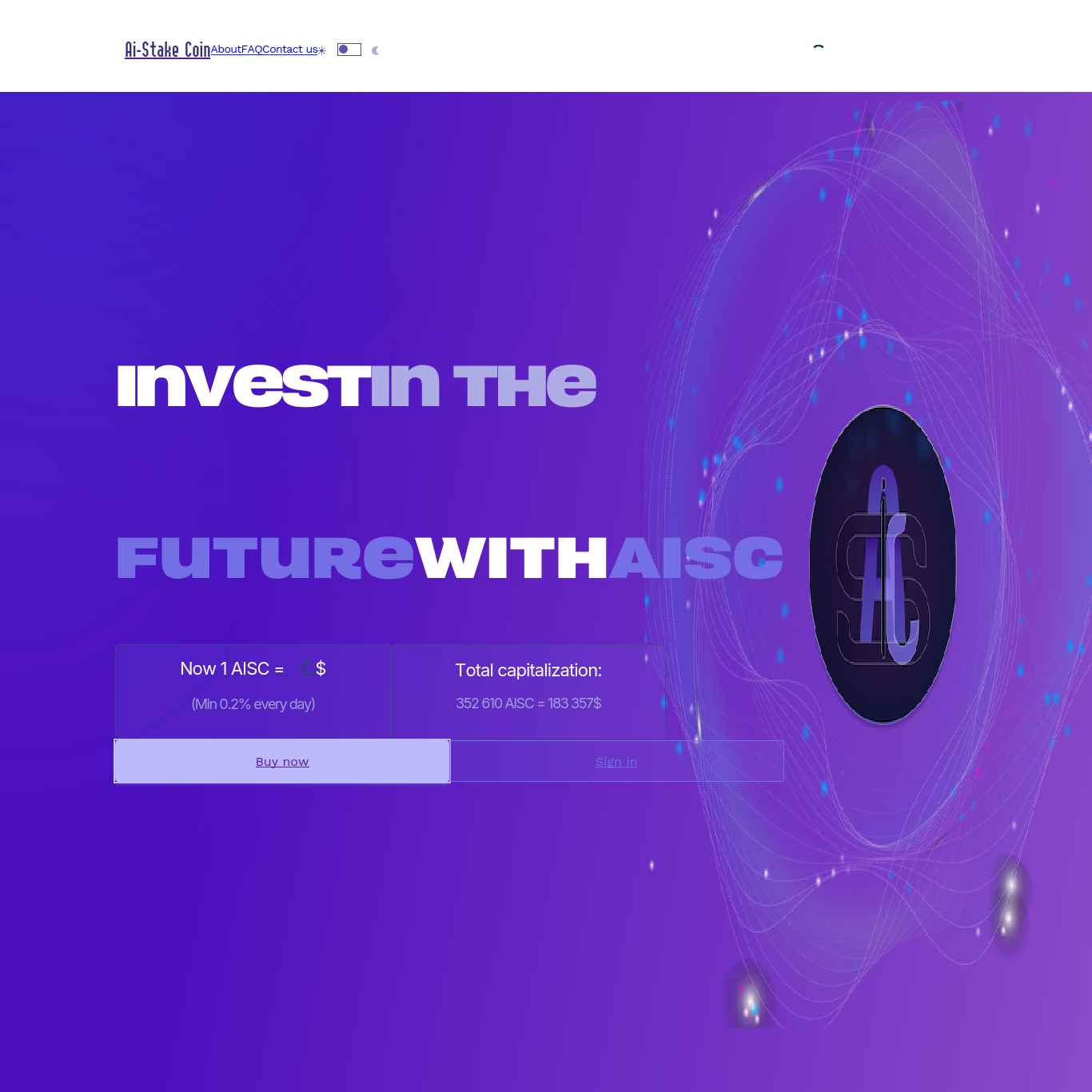 Скриншот сайта aisc.online