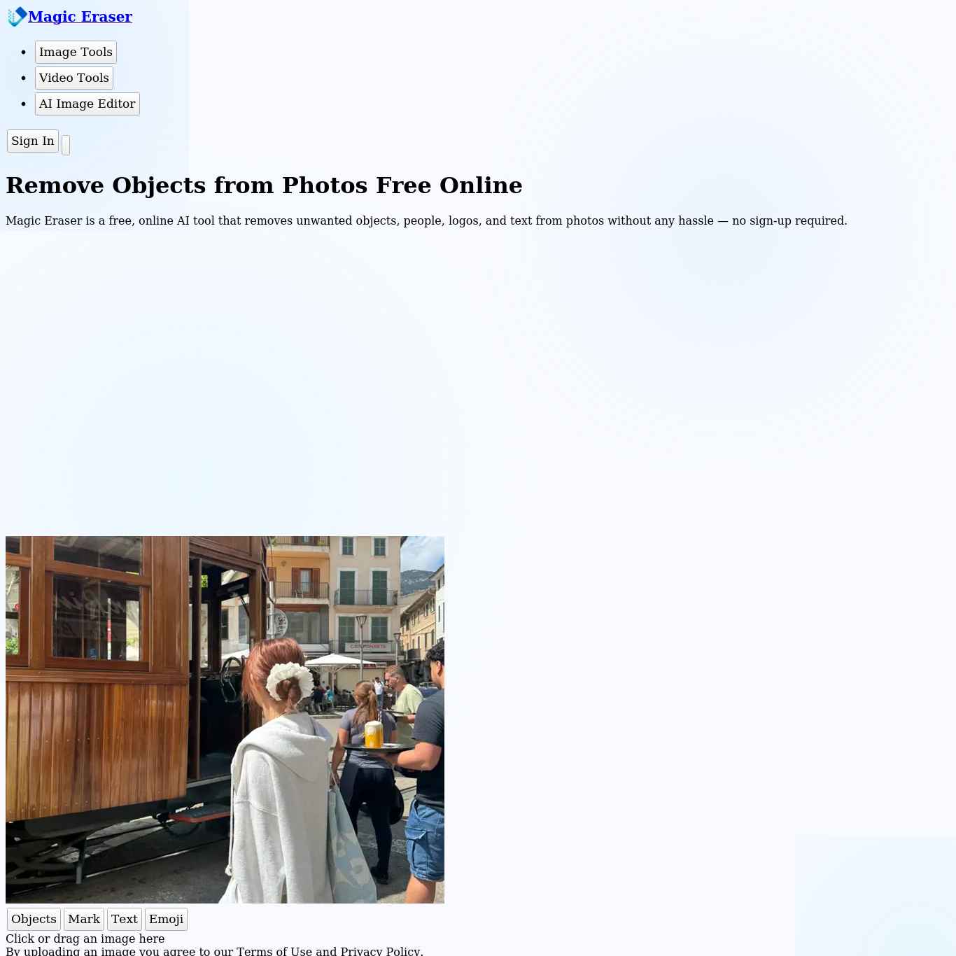 Скриншот сайта magiceraser.org