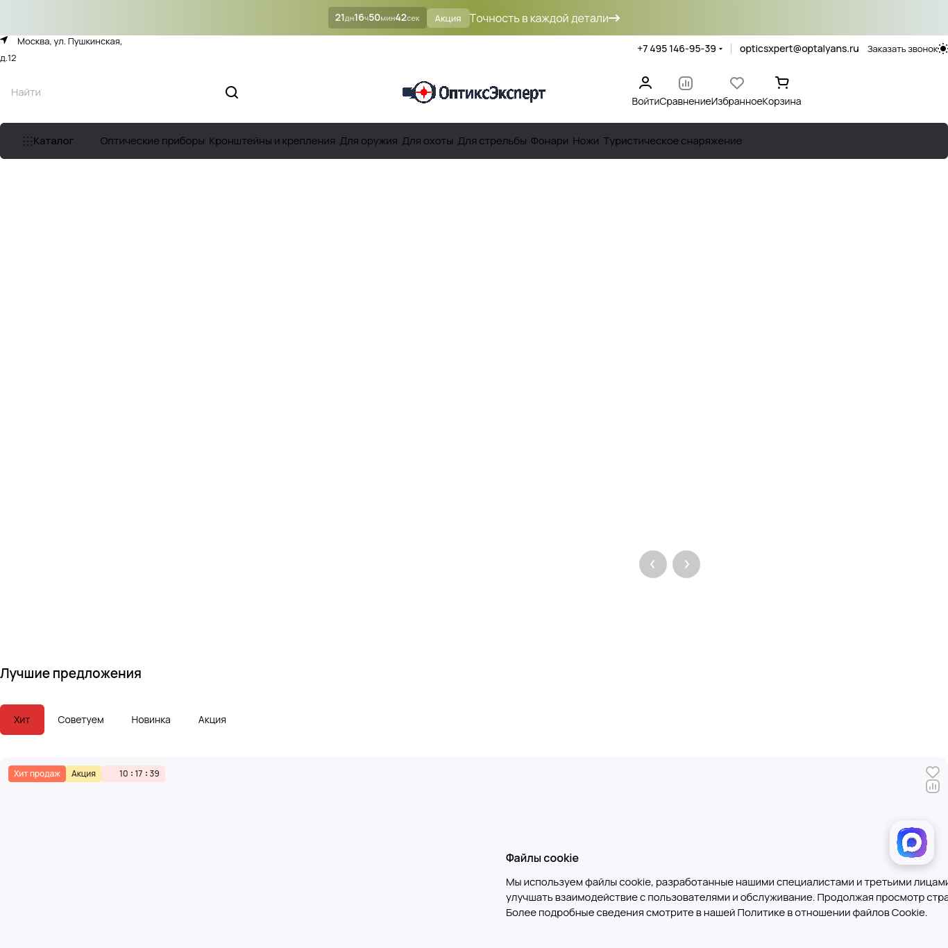 Скриншот сайта opticsxpert.ru