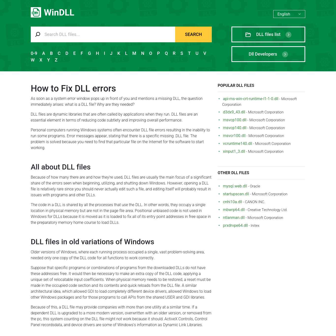 Скриншот сайта windll.com