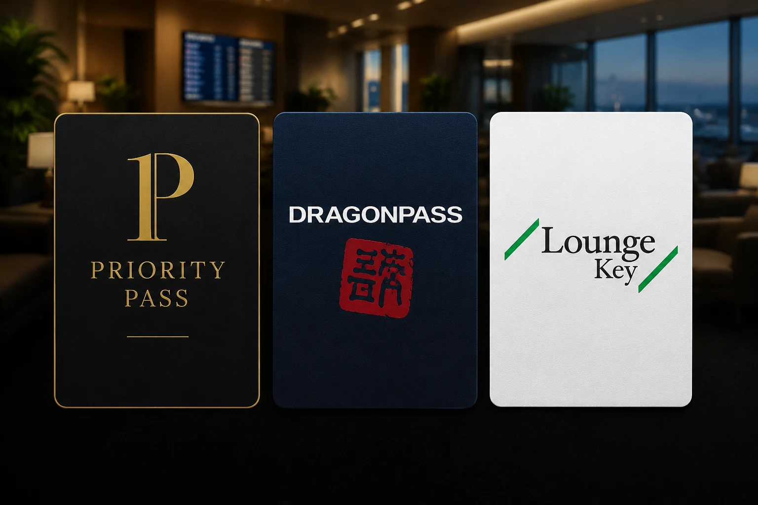 Priority Pass, DragonPass, LoungeKey